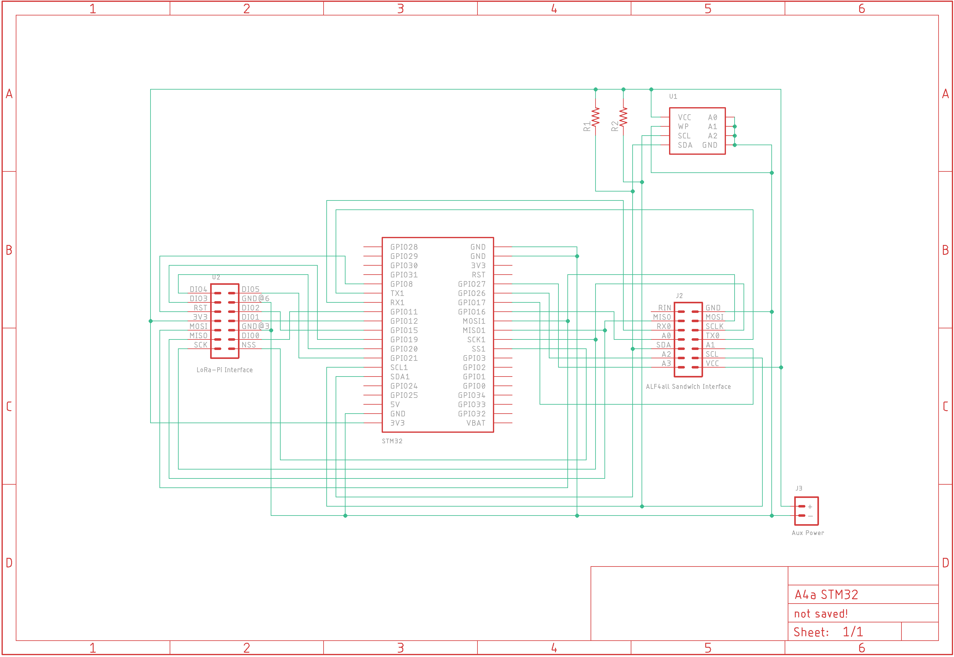 A4a LoRa STM32 'Blue Pill' Schematic